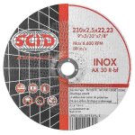Disque à tronçonner l'inox - moyeu déporté - Ø 230 x 22, 2 x 2, 5 mm Disque à tronçonner l'inox - moyeu déporté - Ø 230 x 22, 2 x 2, 5 mm