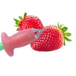 Dissolvant de feuille suprieure de fraise rouge, gadget dissolvant de tige de tomate couteau a fruits ...