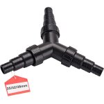 Distributeur 3 voies 25 / 32 / 38mm rpartiteur y pour tuyau bypass piscine tuyauterie connecteur raccord ...