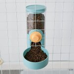 Distributeur d'eau automatique suspendu pour chat, gamelle, mangeoire, pour chien, cage, bleu, animaux ...