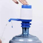 Distributeur d'eau a pompe manuelle avec tube, fontaine de boisson portable a pression manuelle pour ...