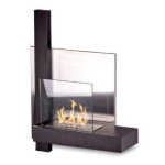 Divina fire df42459 chemin�e int�rieure chemin�e encastrable bio�thanol noir