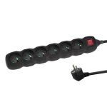 Domino - barrette esperanza multiprise elk217k multiprise 6 prises, longueur 1, 5 m, noir