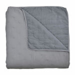 Donatella pierre cardin lorena couvre - lit anthracite 235x270 cm
