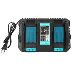 Double chargeur de batterie avec interface usb dc18rd, adapt pour makita bl1830 bl1430 14. 4 - 18veu, ...