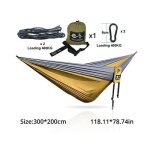 Double hamac d'extrieur , chaise suspendue de jardin en tissu parachute, facile a transporter,  pour ...