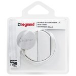Double interrupteur legrand va et vient avec plaque c�liane soft blanc