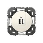 Double prise usb dooxie - blanc legrand Double prise usb dooxie - blanc legrand