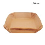 Doublure en papier jetable pour friteuse a air, carre, antiadhsive, etanche, pour cuisson au four ou ...