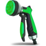 Douchette de jardin en aluminium - pistolet de jardin avec 7 modes de pulvrisation - pistolet de douche ...