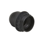 Douille � vis avec bague - 1 / 2 filet�e - e27 - noir debflex