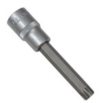 Douille male embout torx carre 1 / 2 - torx 55 long 100 mm Douille male embout torx carre 1 / 2 - torx 55 long 100 mm