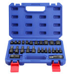 Douille torx workpro, 25 pi�cestorx interieur et exterieur 1 / 4, 3 / 8 et 1 / 2, coffret douilles en ...