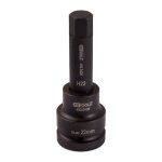 Douille tournevis longue � chocs 6 pans 1'', 19 mm