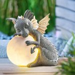 Dragon animale statue pour d�co a la maison yard patio, dragon de m�ditation m�ditation dragon statue ...