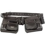 Draper tools ceinture porte - outils en cuir tann� � l'huile noir 50 mm