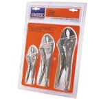 Draper tools jeu de 3 pinces autobloquantes � m�choires incurv�es 14040