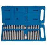 Draper tools jeu d'embout hexagonal, torx et cannel� 40 pi�ces tx - star 33323