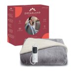Dreamland pyjama days couverture chauffante polaire & velours 160x120