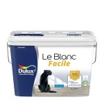 Dulux valentine - peinture le blanc facile mat blanc 5 l