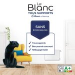 Dulux valentine - peinture le blanc tous supports cr�me de peinture mat blanc 2, 5 l