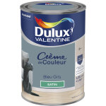 Dulux valentine - peinture cr�me de couleur s�tin bleu gris coy 2017 1, 25 l