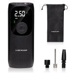 Dunlop compresseur portable pompe - pompe  vlo rechargeable - gonfleur de pneus - 150psi - noir
