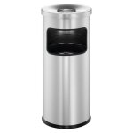 Durable cendrier rond en m�tal avec couvercle �touffoir