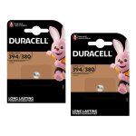 Duracell lot de 2 blisters de 1 pile oxyde argent pour montres watch 394 / 380 sr 45 Duracell lot de 2 blisters de 1 pile oxyde argent pour montres watch 394 / 380 sr 45