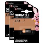Duracell lot de 3 blisters de 1 pile photo lithium ultra cr2 3v