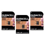 Duracell lot de 3 blisters de 2 piles photo lithium ultra cr2