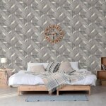 Dutch wallcoverings papier peint onyx gris fonc