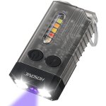 E9 mini lampe torche led puissante 1000 lumens avec lumire uv 365nm et lumire colore, 12 modes petite ...