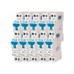 Eaton - lot de 10 disjoncteurs 20a plg, ph + n 4, 5ka (en 60898) courbe c