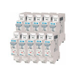 Eaton - lot de 10 disjoncteurs auto 16a plg, ph + n, borne � ressort, 4, 5ka (en 60898) courbe c