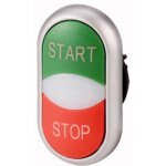 Bouton - poussoir - eaton - m22 - ddl - gr - gb1 / gb0 - double touche - plastique - gris