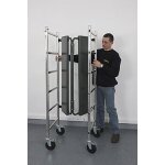 Echafaudage pliant aluminium 2. 9 m