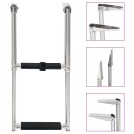 Echelle d'embarquement pliable 2 marches acier inoxydable