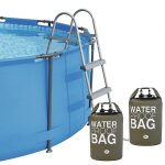 Echelle de piscine universelle et poids pour marches (30 l) remplissage facile et rapide du sable, sac ...
