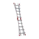 Echelle pliable multifonction tlescopique 4x5 chelons 5m75 hailo profistep multi