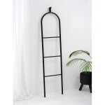 Echelle porte - v�tements noire l. 38 x h. 168 x p. 6, 5 cm, brabantia linn