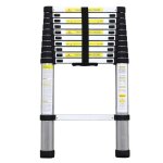 Echelle t�lescopique en aluminium, hauteur de 3. 20m, 11 �chelons