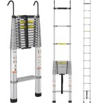 Echelle tlescopique extensible - vevor - echelle tlescopique en aluminium multi - usages portable 5, ...