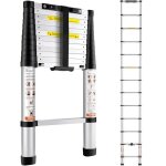Echelle telescopique - vevor - escabeau telescopique aluminium extensible multi - usages portable 3, ...