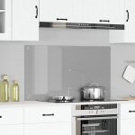 Eclairage de crdence de cuisine vidaxl gris clair 110x60x0, 6 cm verre tremp