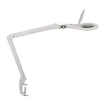 Eclairage � loupe � led lunette 127 mm (5 po. ) pince de table blanc