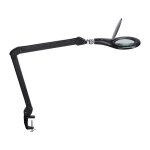Eclairage � loupe � led lunette 127 mm (5 po. ) pince de table noir