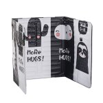 Ecran d'�claboussure d'huile imprim� de dessin anim�, plaque de cuisini�re a huile pliable, feuille d'aluminiu ...