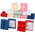 Ecrin bijoux cadeau en papier (lot de 12) - 8, 5 x 6, 5 x 2, 5 cm - 6 couleurs - boîte - cadeau de bague, ... Ecrin bijoux cadeau en papier (lot de 12) - 8, 5 x 6, 5 x 2, 5 cm - 6 couleurs - boîte - cadeau de bague, ...