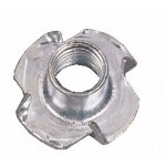 Ecrous � frapper - acier zingu� blanc - diam�tre 5 mm - 100 pi�ces plombelec